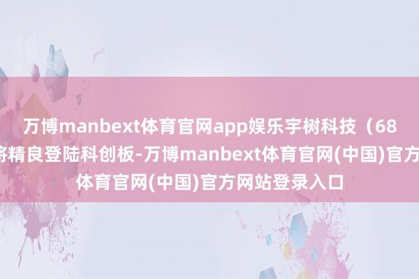 万博manbext体育官网app娱乐宇树科技（688836）晓谕将精良登陆科创板-万博manbext体育官网(中国)官方网站登录入口