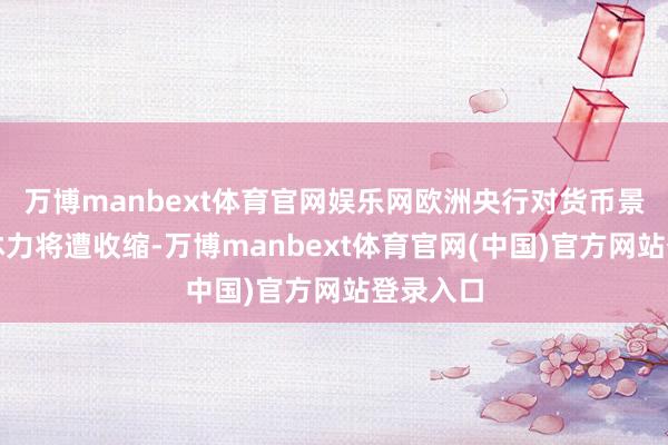 万博manbext体育官网娱乐网欧洲央行对货币景况的罢休力将遭收缩-万博manbext体育官网(中国)官方网站登录入口